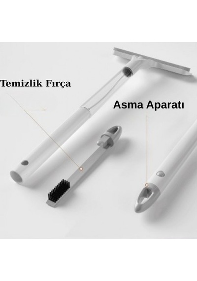 Spreyli Çek Çekli Camsil Ve Fırça Aparatı Pratik Cam Silme Aparatı Cn Diğer