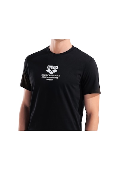 Arena Graphic Erkek Siyah Günlük Stil T-shirt 010999500