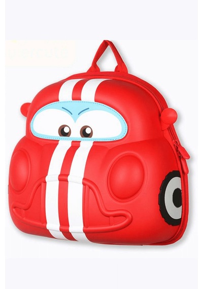 Supercute Car Sırt Çantası / Kırmızı Kırmızı