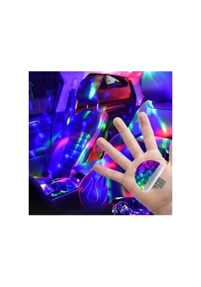 Müziğe Ve Sese Duyarlı Usb Girişli Araç Içi - Mini Disko Topu Parti Diğer