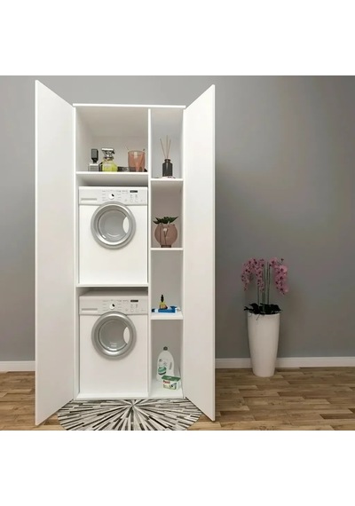 Zeynep Çamaşır Makinalık Dolap Mdf Sis Gri Zeynep Çamaşır Makinalık Dolap Mdf Sis Gri