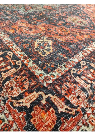 Çam Halı Anatolia 32-067 Etnik Eskitme Desenli Dokuma Tabanlı Yıkanabilir Şönil Salon Ve Oda Halısı Multi 5