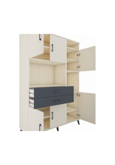 Hyperion Dolap 9 Raflı 2 Çekmeceli 6 Kapaklı 132x44x195 Aytaşı-aytaşı/antrasit Aytası/antrasıt Hyperion Dolap 9 Raflı 2 Çekmeceli 6 Kapaklı 132x44x195 Aytaşı-aytaşı/antrasit Aytası/antrasıt