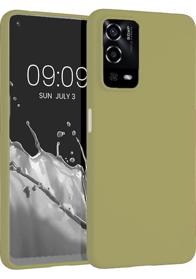 Ekılıf - Oppo A55 4g Uyumlu Kılıf Mat Soft Premier Silikon Kapak - Gold