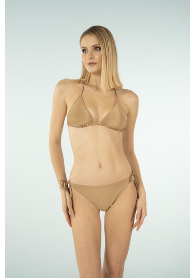Estiva Üçgen İpli Bikini Takımı - Kahverengi