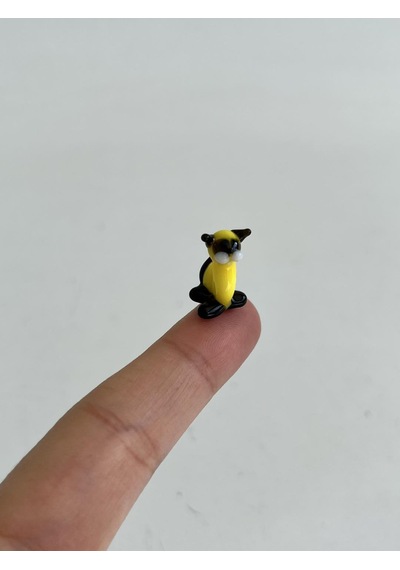 El Yapımı Mini Murano Cam Kedi Biblo A142-02