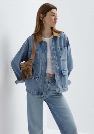 Mavi - The Road Iconic Vintage Indigo Mavisi Jean Ceket 1121100-a3859 Lacivert Mavi - The Road Iconic Vintage Indigo Mavisi Jean Ceket 1121100-a3859 Lacivert