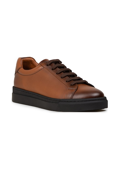 Deery Erkek Hakiki Deri Taba Renk Sneaker Ayakkabı - 02018mtbac01 Taba