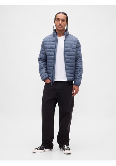 Gap V-frch Logo Ltwt Puffer Jkt Erkek Mavi Mont 790583000