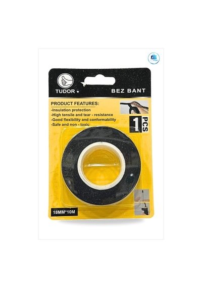 Bez Bant 18 Mm X 10 M Siyah Yalıtım Esnek Kablo Sarma Onarım Sabi