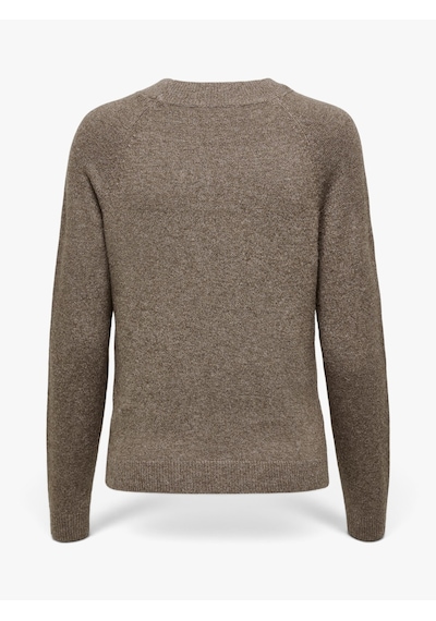 Only Onlrıca L/s Pullover Knt Noos Kadın Kahverengi Kazak - 3601186