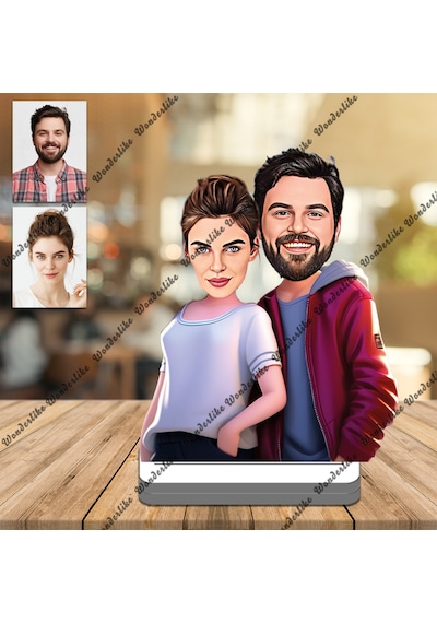 Eş Arkadaş 3d Ahşap Biblo,sevgiliye Hediye,doğum Günü Hediyesi