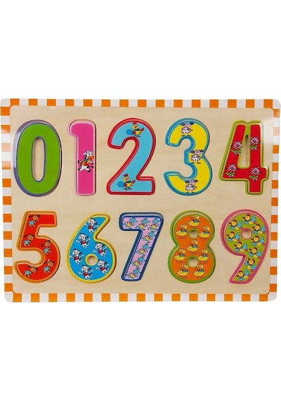 5215 -wooden Puzzle Numbers 10 Parça