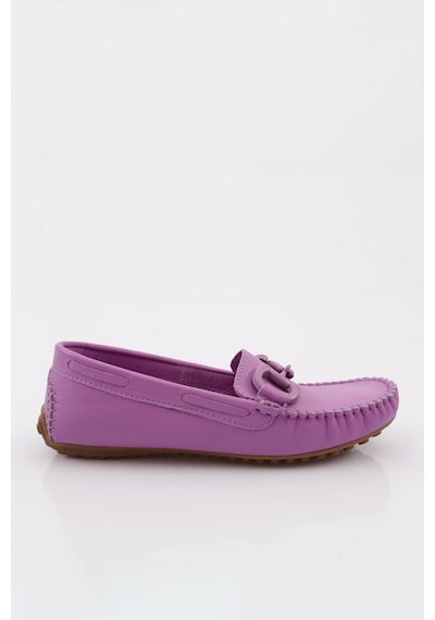 Dgn K105 Kadin Aksesuarli Loafer Ayakkabi K105-1774-R1147 Lila