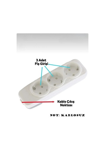 Üçlü Grup Priz Topraklı Klemensli 1