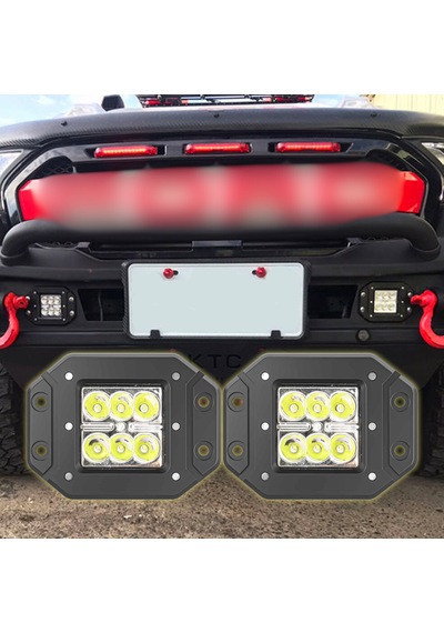 Off Road Led Çalışma Ve Tampon Sis Lambası 2 Adet 12-24v Traktör