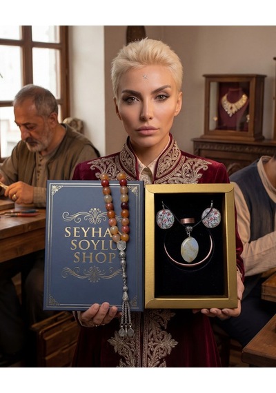 Özel Tasarım Kitap Kutulu Kadın Bakır Takı Seti Ve Tesbih Kombini - Kolye Küpe Bileklik Yüzük 5 Parça Otantik Şık Hediyelik - Doğum Günü Yıl Dönümü Anneler Günü Kadınlara Özel Gösterişli Hediye - N-00083 Özel Tasarım Kitap Kutulu Kadın Bakır Takı Seti Ve Tesbih Kombini - Kolye Küpe Bileklik Yüzük 5 Parça Otantik Şık Hediyelik - Doğum Günü Yıl Dönümü Anneler Günü Kadınlara Özel Gösterişli Hediye - N-00083