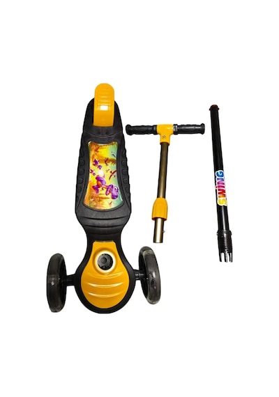 3 Tekerlekli Led Işıklı Çocuk Scooter Sarı