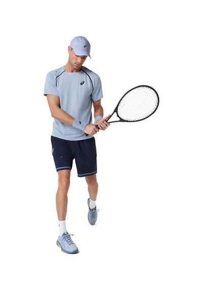 Asics Match Ss Top Erkek Raw Indigo Kısa Kollu Tshirt 2041a392-400 Raw İndigo