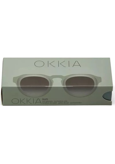 Okkia Zeno Round Unisex Yeşil Güneş Gözlüğü Siyah Gradyan