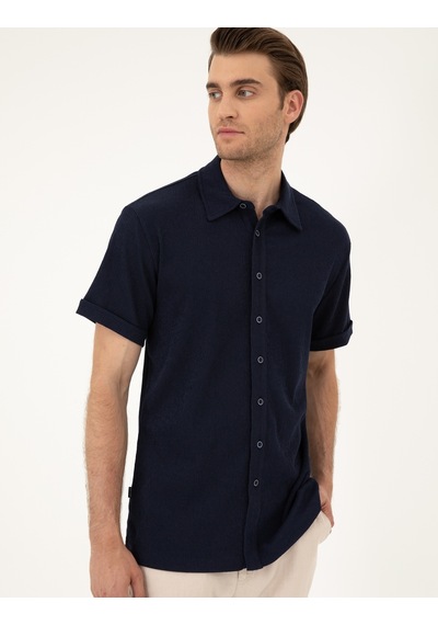 Pierre Cardin Erkek Lacivert Gömlek Örme 50286123-vr033 Lacivert