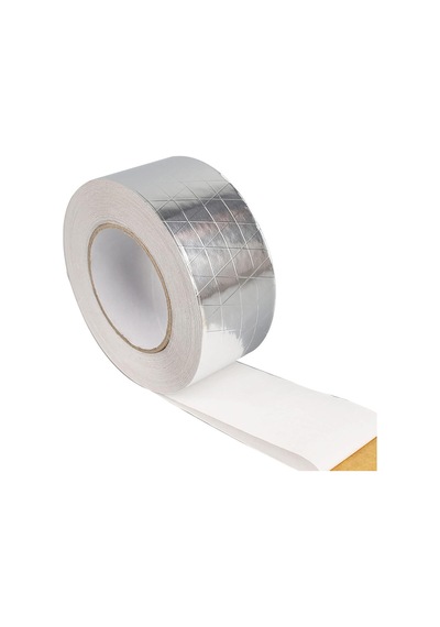 Yapışkanlı Fiberglas Lif Takviyeli Alüminyum Folyo Bant 45 Mm X 25 Metre Yanmaz Soba Borusu Bandı