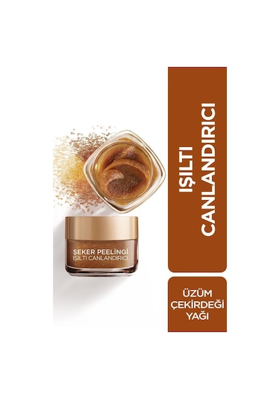 L'Oreal Paris Işıltı Canlandırıcı Şeker Peelingi 50 ML