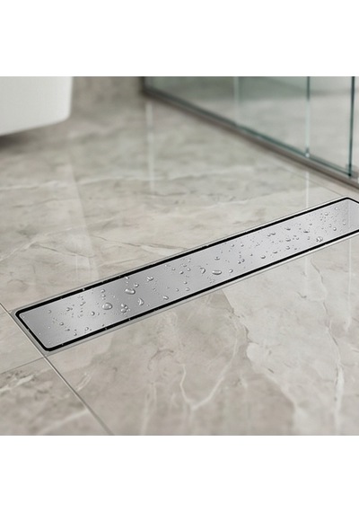 Purvex Home Lineer Duş Kanalı - Fırçalanmış 304 Paslanmaz Çelik Duş Süzgeci, Koku Önleyici Trap 50 Cm