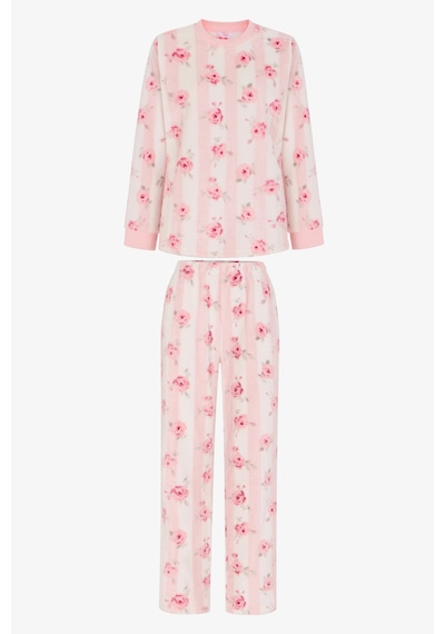 Penti Pembe Floral Garden Pantolon Uzun Kollu Pijama Takımı Pk32