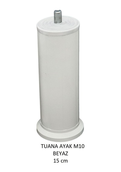 Tuana Ayak 15 cm M10 Cıvatalı Beyaz