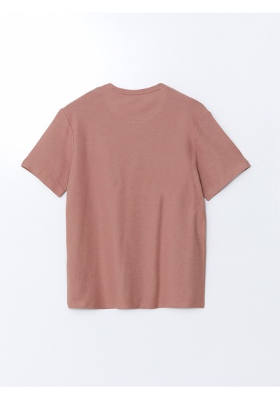 Lcwaıkıkı Classic Pembe Bisiklet Yaka Kısa Kollu Erkek Tişört