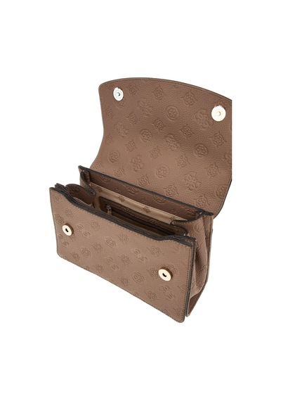 24x17x9cm Guess Cresıdıa Cnvrtble Xbody Flap Deesa Logo Omuz Çanta Pg934921 Ekru