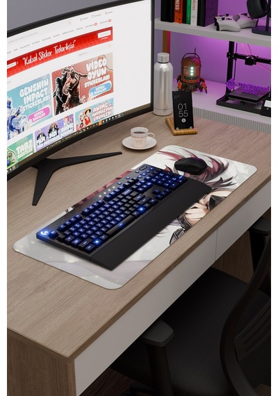 Heizou Genshin Impact Anime Oyuncu V4 - 70x30 Xl Gaming Mouse Pad Fare Altlığı