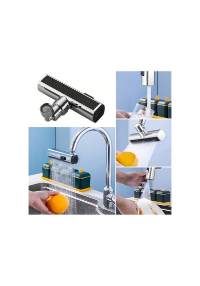 3 Farklı Modlu Çok Amaçlı Musluk Adaptörü Evrensel Musluk Başlığı Şelale Musluk 5275 - 755894460