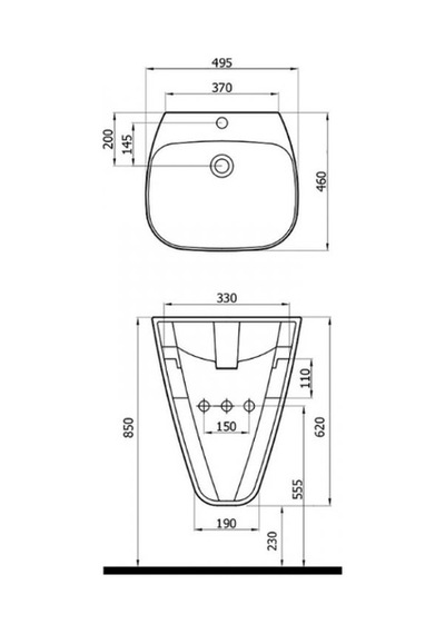 Loft Monoblok Lavabo Parlak Turuncu