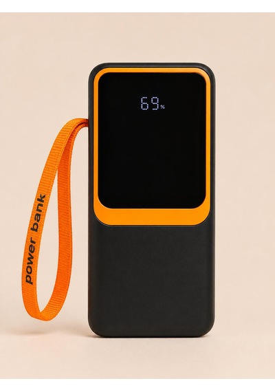 40.000mah Taşınabilir Powerbank Led Dijital Ekranl Type-c-lightning Şarj Kablosu 4 Usb Çıkış Portu Hızlı Şarj Siyah - Siyah