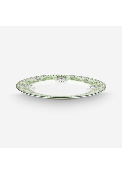 Yeşil Porselen Kahvaltı Tabağı 23 Cm