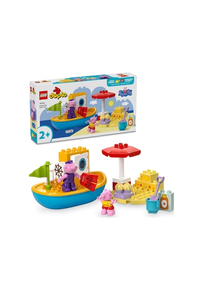 LEGO® DUPLO® Peppa Pig Tekne Gezisi 10432 - 2+ Eğitici Oyuncak Yapım Seti (23 Parça)