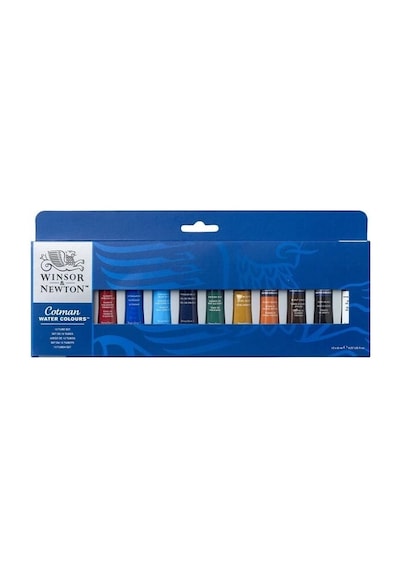 Winsor & Newton Cotman Tüp Sulu Boya Seti 12 Renk X 8 Ml. Çok Renkli