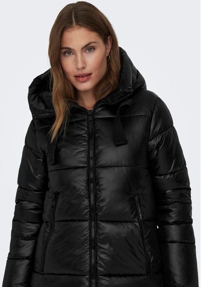 Pikka Online Only Kapüşonlu Puffer Siyah Kadın Mont 15304773 001