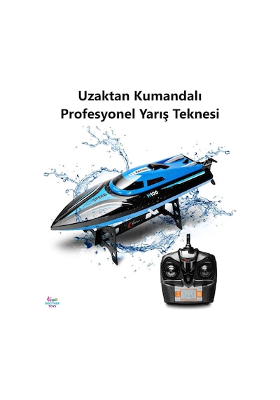 Uzaktan Kumandalı Profesyonel Sürat Teknesi Yarış Tekne 25 Km/h H100