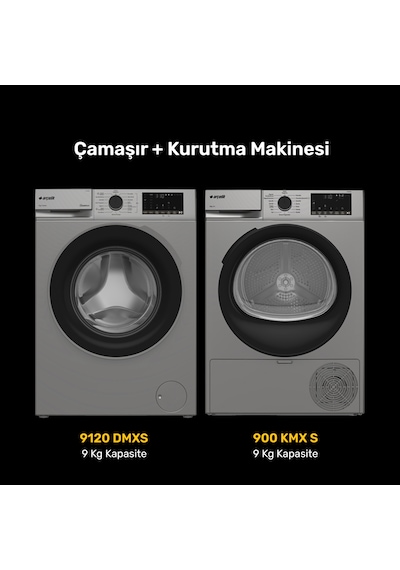 Arçelik 9120 Dmxs Çamaşır Makinesi - 900 Kmx S Kurutma Makinesi