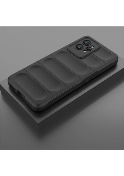 Realme GT2 Pro Uyumlu Silikon Kılıf - Kamera Korumalı Esnek Yeni Nesil Airbag Kapak - Mavi