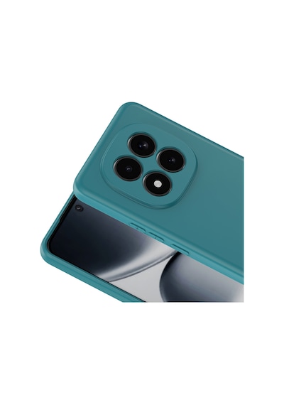 Xiaomi Redmi Note 15 Pro 5g Uyumlu Içi Kadife Lansman Kılıf Ve 5d Tam Kaplayan Cam Ekran Koruyucu Koyu Yeşil