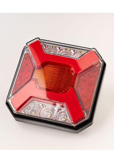 Hamburger Neon Kare Stop Lambası 4 Fonksyonlu 12-24 Volt