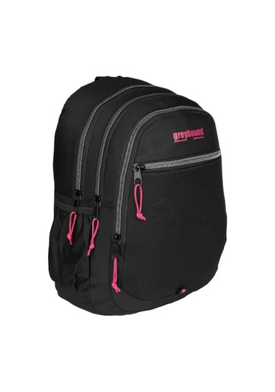 Ortaokul Lise Siyah Su Geçirmez Astarlı Kumaş Sırt Çantası 4 Bölmeli Pink
