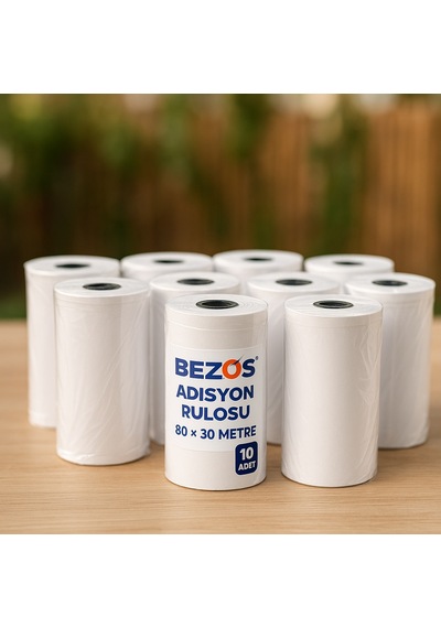 Buradabulabilirsin 80x30 Adisyon Rulosu Termal Rulo 1 Paket 10 Adet Bbz