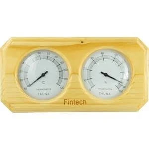 Fıntech Sauna Ahşap Termometre Ve Higrometre Kombine