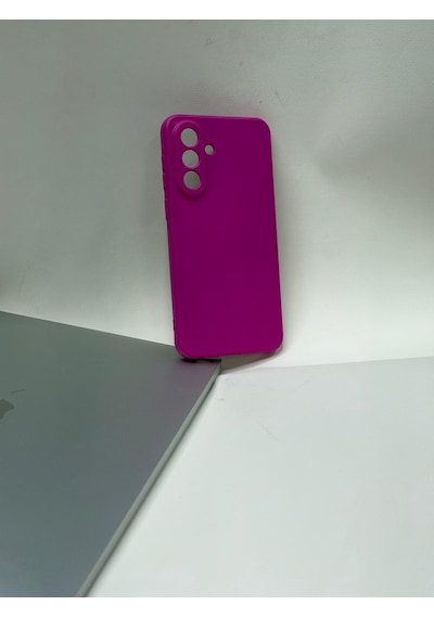 Samsung Uyumlu Galaxy A37 İçi Kadife Lansman Silikon Kılıf Tarz Ve Maksimum Koruma Bir Arada Pembe