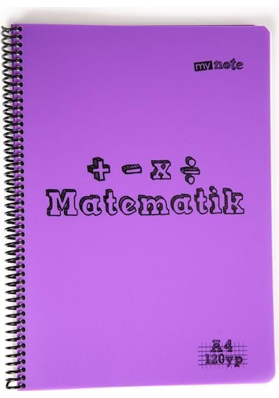 Mynote A4 Plastik Kapak Spiralli Derse Özel Defter Müzik 40 Yp